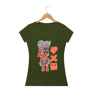 Nome do produto T-SHIRT FEMININA -  LOVE, DEATH E ROBOTS