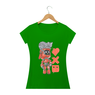 Nome do produto T-SHIRT FEMININA -  LOVE, DEATH E ROBOTS