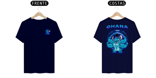 Nome do produto Camiseta Alpha Back Premium | OHANA - STITCH