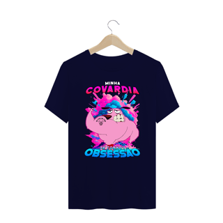 Nome do produto Camiseta Oversized Alpha Premium | MINHA COVARDIA VIROU OBSSESSÃO - CORAGEM