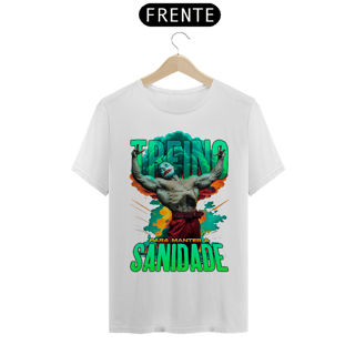 Nome do produto Camiseta Alpha Front Premium | TREINO PARA MANTER A SANIDADE - JOKER
