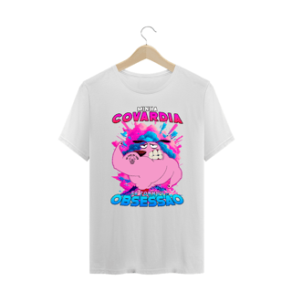 Nome do produto Camiseta Oversized Alpha Premium | MINHA COVARDIA VIROU OBSSESSÃO - CORAGEM