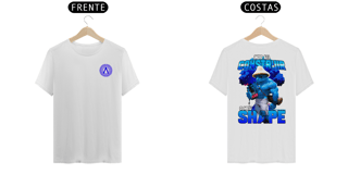 Nome do produto Camiseta Alpha Back Premium | INDO ALI CONSTRUIR O MEU SHAPE - CAT SMURF