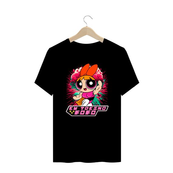 Camiseta Oversized Alpha Premium | EU TREINO FOFO - FLORZINHA