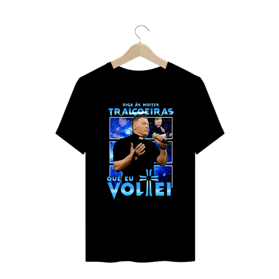 Camiseta Oversized Alpha Premium | NOITES TRAÇOEIRAS - PADRE MARCELO HORSE
