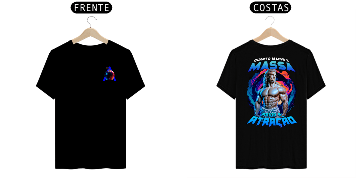 Nome do produto: Camiseta Alpha Back | ATRAÇÃO - ISAAC NEWTON