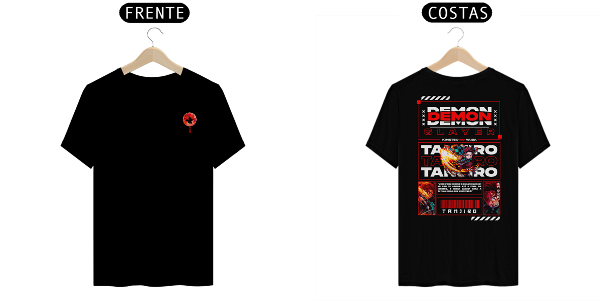 Nome do produto: Camiseta Alpha Back | DEMON SLAYER - TANJIRO KAMADO 竈門 炭治郎
