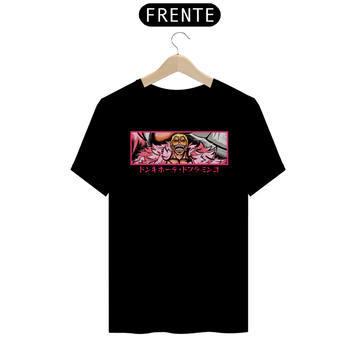 Nome do produto: Camiseta Alpha Front Premium | DEMÔNIO CELESTIAL - DOFLAMINGO ドフラミンゴ