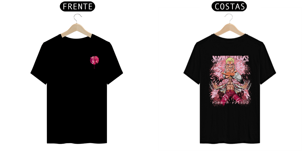 Nome do produto: Camiseta Alpha Back Premium | DEMÔNIO CELESTIAL - DOFLAMINGO ドフラミンゴ