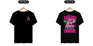 Nome do produto Camiseta Alpha Back Premium | TREINO PARA MANTER A SANIDADE - HARLEY QUINN