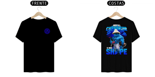 Nome do produto Camiseta Alpha Back Premium | INDO ALI CONSTRUIR O MEU SHAPE - CAT SMURF