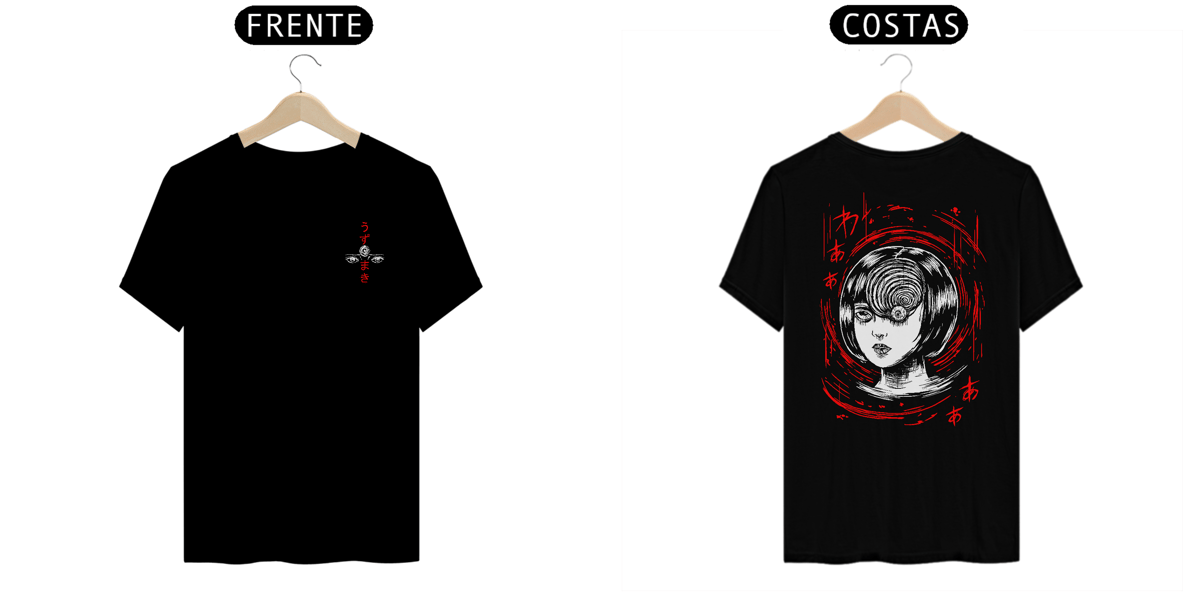 Nome do produto: Camiseta Alpha Back Premium | JUNJI ITO COLLECTION - UZUMAKI うずまき 