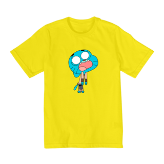 Nome do produto Camiseta Infantil (2 a 8) O Incrível Mundo de Gumball 2