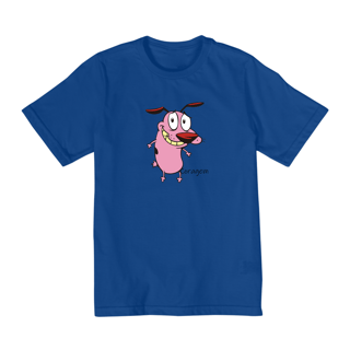 Camiseta Infantil (2 a 8) Coragem, o Cão Covarde 1