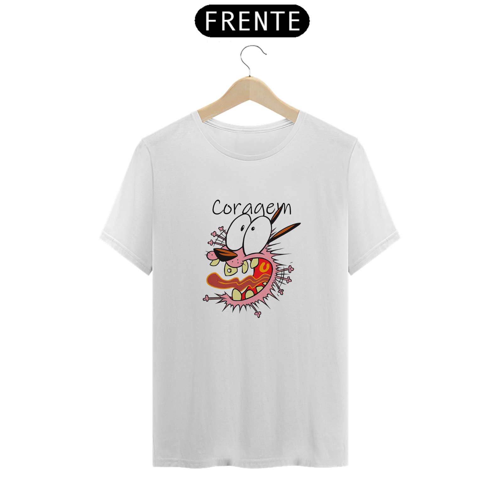 Camiseta Unissex Coragem, o Cão Covarde 2