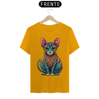 Nome do produto Camiseta Gato Sphynx Mandala Abstrato