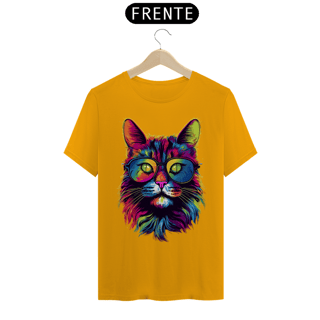 Nome do produto Camiseta Personalizada Gato de Oculos