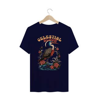 Nome do produto Camiseta Plus Size Celestial Bloom ( Garça )