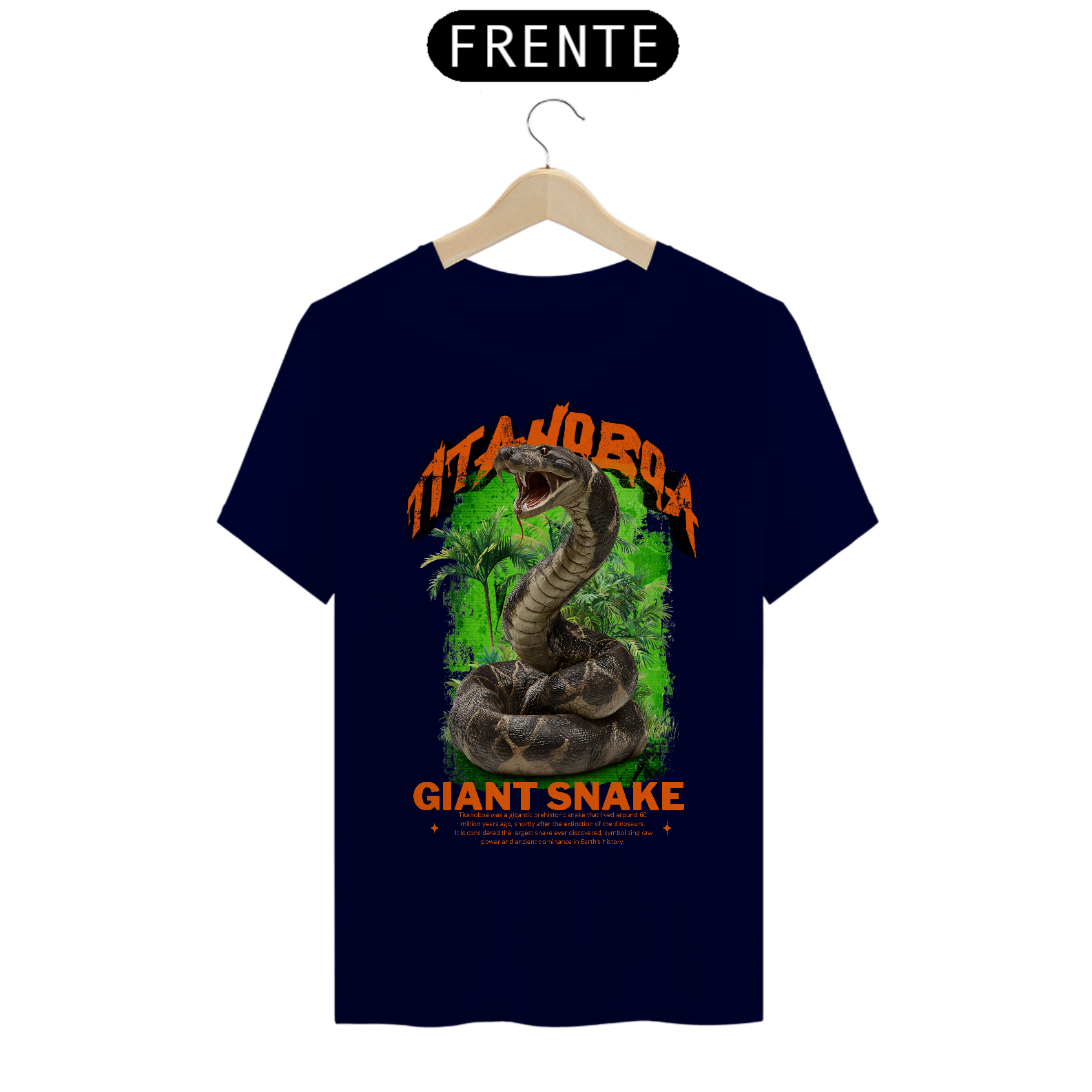 Nome do produto Camiseta Quality Titanoboa (Serpente)