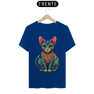 Nome do produto Camiseta Gato Sphynx Mandala Abstrato
