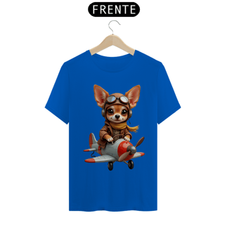 Nome do produto Camiseta Quality Chihuahua Aviadora