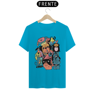 Nome do produto Camiseta Matilha de Cães divertida Cartoon