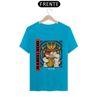Nome do produto Camiseta Classica Maneki Neko gato da Sorte