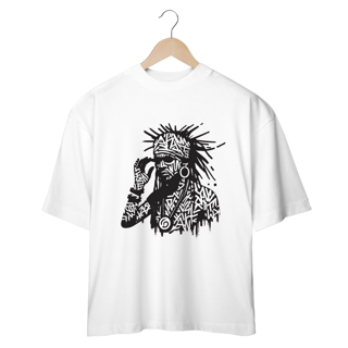 Nome do produto Camiseta Oversized Xamã Afro-Americano