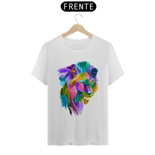 Nome do produto Camiseta personalizada Leão Multicolorido