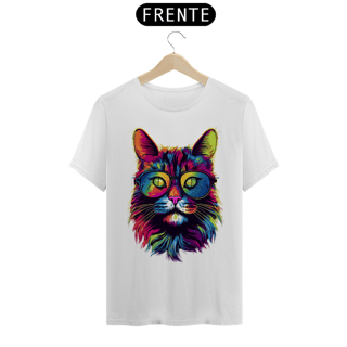 Nome do produto Camiseta Personalizada Gato de Oculos