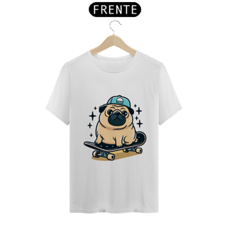 Nome do produto Camiseta Persomalizada Pug Skate