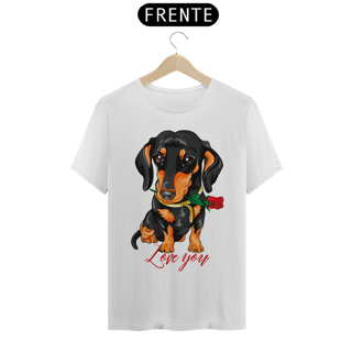 Nome do produto Camiseta  dachshund (Love you)