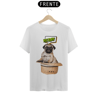 Nome do produto Camiseta personalizada cão raça Pug