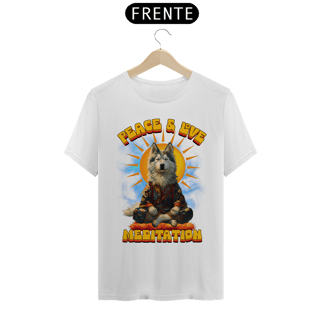 Nome do produto Camiseta  husky Siberiano Meditando
