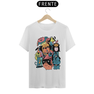 Nome do produto Camiseta Matilha de Cães divertida Cartoon