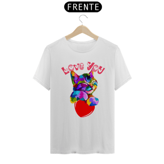 Nome do produto Camiseta Gatinho Love you