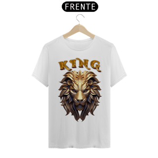 Nome do produto Camiseta Leão King dourado 3D
