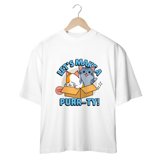 Nome do produto Camiseta Oversized Cats cartoon