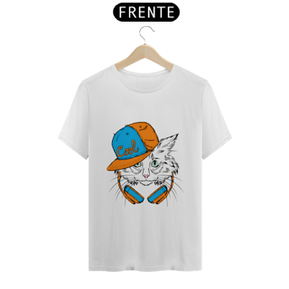 Nome do produto Camiseta Classica Gato headphones