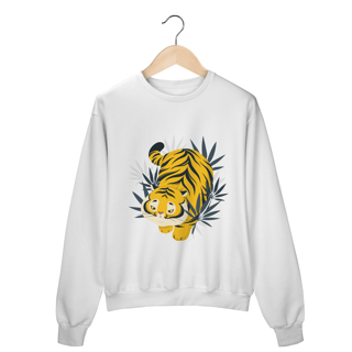 Nome do produto Moleton fechado Tigre Asiático Caricatura 