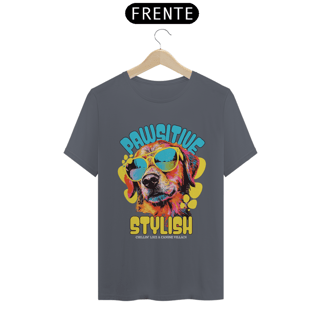 Nome do produto Camiseta Pet Pawsitive Stylish