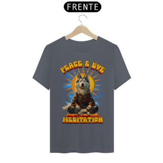 Nome do produto Camiseta  husky Siberiano Meditando