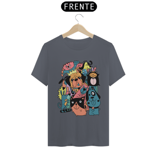 Nome do produto Camiseta Matilha de Cães divertida Cartoon