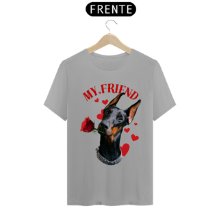 Nome do produto Camiseta personalizada My Friend Doberman