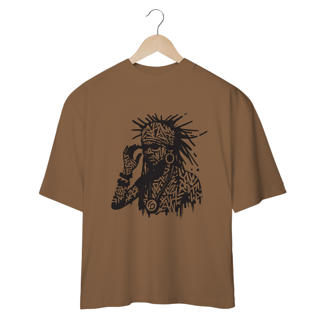 Nome do produto Camiseta Oversized Xamã Afro-Americano