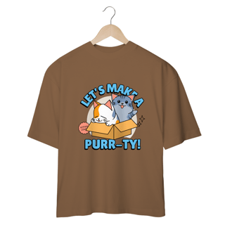 Nome do produto Camiseta Oversized Cats cartoon