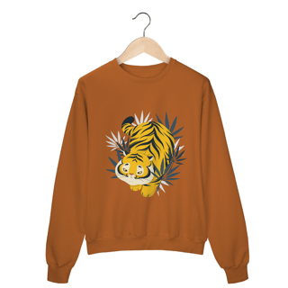 Nome do produto Moleton fechado Tigre Asiático Caricatura 