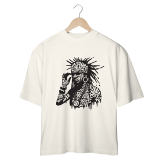 Nome do produto Camiseta Oversized Xamã Afro-Americano