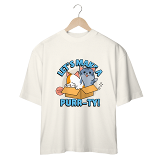 Nome do produto Camiseta Oversized Cats cartoon
