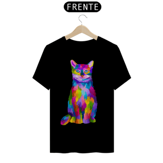 Nome do produto Camiseta personalizada Gatinho Colorido